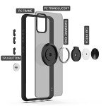 Wholesale Tuff Slim Armor Hybrid Ring Stand Case for Samsung Galaxy Note 20 (Black)